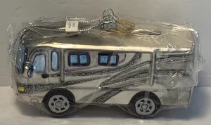 Bronner's CHRISTmas Wonderland Ornament, Wohnmobil aus mundgeblasenem Glas, Freizeitfahrzeug - Bild 1 von 10