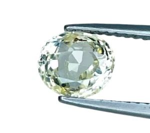 1.71CTS Yellow natural sapphire oval cut loose gemstones see video - Picture 1 of 3