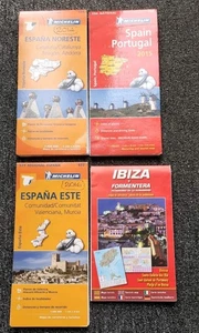 Michelin paper maps of spain. Job lot X 4 All excellent condition!! - Picture 1 of 2