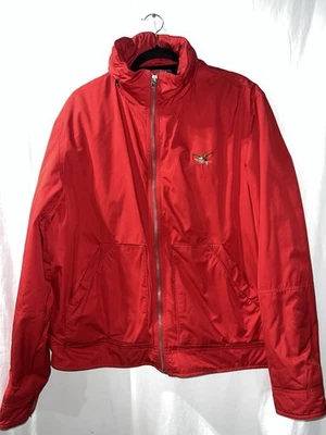 Abrigo de invierno para hombre Chaqueta Parka Bombardero Relleno Puffer Exterior Cremallera completa Rojo XL Foto 1 de 4