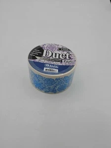 BAZIC Blue Lace Floral Duct Tape 1.88" x 5 yd Scrapbooking Decor Signage - Picture 1 of 3