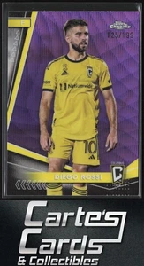 Diego Rossi 2024 Topps Chrome MLS #31 Purple Wave Refractor Columbus 125/199 - Picture 1 of 2