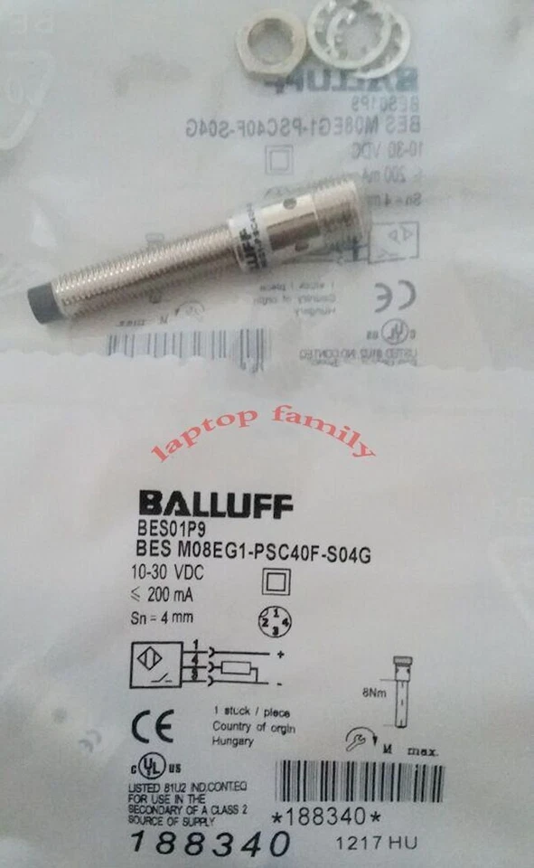 1PC NEW BALLUFF BES M08EG1-PSC40F-S04G  Proximity Switch   ZS - Image 1 of 1