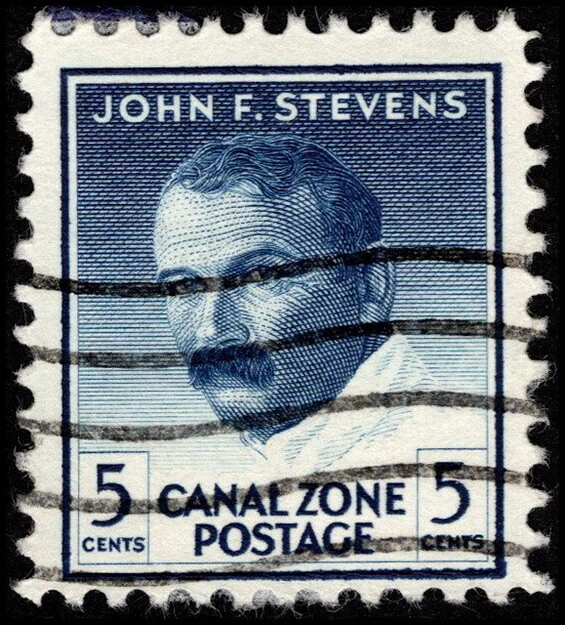 Canal Zone - 1946 - 5 Cents Dark Blue John F. Stevens Issue # 139  Fine - VF - Image 1 of 1