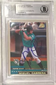 2000 Miguel Cabrera Topps Traded Auto RC... BGS Autenticato - Foto 1 di 2