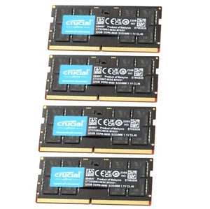 New Crucial 128GB (4X32GB) DDR5 5600MHZ PC5-44800 SODIMM Memory Ram CT32G56C46S5 - Picture 1 of 5