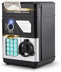 Piggy Bank for Boys Girls, Kids Safe, Electronic Mini ATM Money Saving Box Toy 2 - Picture 1 of 6