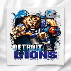 Panel de tela Detroit Lions para acolchado artesanía costura NFL bloque de edredón - Imagen 1 de 2