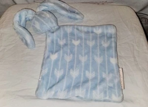 Blankets Beyond Blue Bunny Arrow Plush Head Lovey Security Blanket Plush - Picture 1 of 8