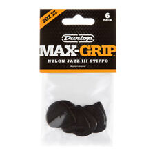 DUNLOP Max-Grip Jazz III Stiffo Nylon Pick ❘ Plektren ❘ guitar picks ❘ 6er Pack
