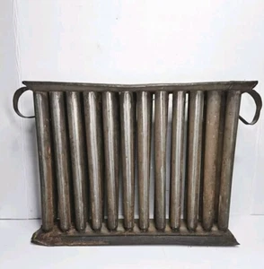 Antike 19. Jh. Pennsylvania Dutch Primitive 24 Kerzenform Zinn Metall - Bild 1 von 14