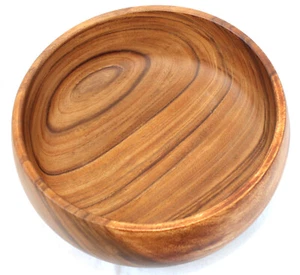 Schüssel aus Holz 30 x 13 cm Handarbeit aus einem Stück Akazienholz - Bild 1 von 6