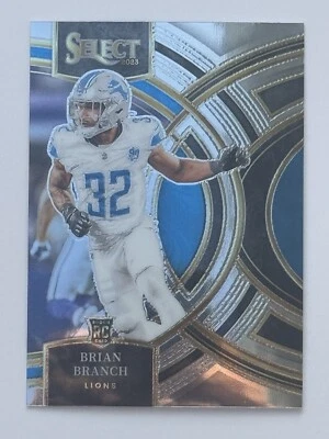 2023 Panini Select #135 Brian Branch Premier Level Lions RC - Image 1 of 2