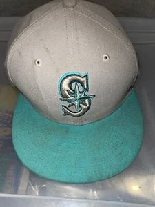 Vintage Genuine Merchandise Seattle Mariners Grey 59Fifty New Era Hat - Picture 1 of 6