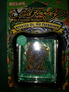 ED HARDY Christian Audigier Scented Oil Air Freshener Melon Lavender Tropical - Picture 1 of 3