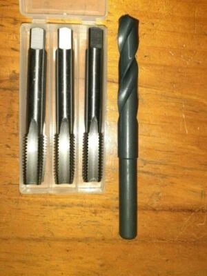 HSS RH threading machine Hand tap set+tapping drill: UNC UNF UNEF SAE HS - Image 1 of 4