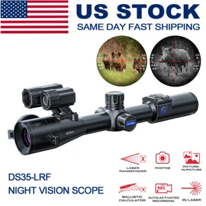 PARD DS35-LRF Night Vision Scope 2K Hunting w/ Rangefinder Ballistic Calculator - Picture 1 of 12