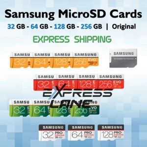 Samsung Micro SD Card 32GB 64GB 128GB 256GB For Phone Drone Camera ORIGINAL OEM - Picture 1 of 18
