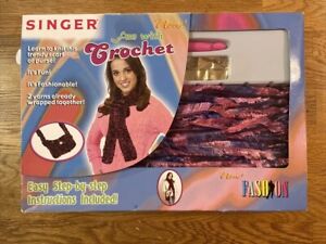 Vintage Singer Fun with Crochet Fashion Scarf or Purse Craft Kit