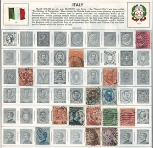 ITALY 1862-1926  Very Fine  & Fine Used Stamps Hinged on List - Picture 1 of 1