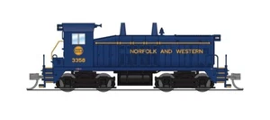 Broadway N-Scale 9342 EMD SW7 Switcher, N&W 3358, Blue w/ Imitation Gold, Parago - Picture 1 of 1