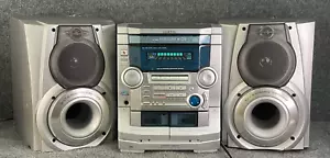 Aiwa Compact Disc Stereo Cassette Receiver CX-NAJ50 W/ Detachable Speakers Pair - Picture 1 of 22