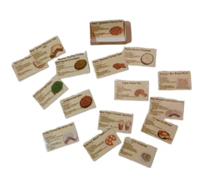 Miniature Recipe Cards / Doll House Kitchen Fake Food Decorations/9004 - Picture 1 of 11