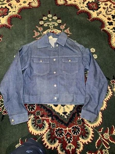 1970s Sears New Old Stock Vintage Growing Girl Size 12 Jean Denim Jacket D - Picture 1 of 8