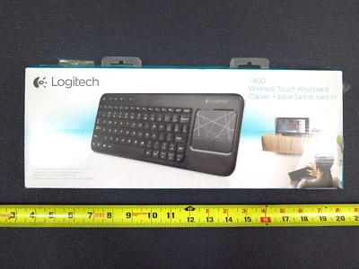 Logitech Wireless Touch Keyboard K400 w Built-In Multi-Touch Touchpad 920-003070 - Image 1 of 4