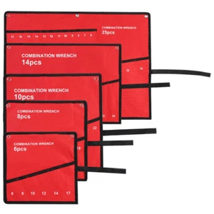 Canvas Spanner Wrench Tool Roll Up Storage Bag Organizer Pouch Case 6- 25 Pocket - Picture 1 of 12