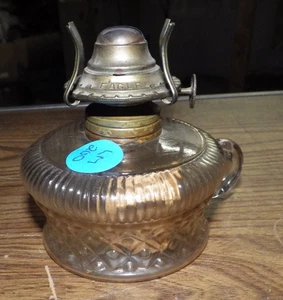 Antique EAPG FINGER Oil KEROSENE LAMP BRASS BURNER EAGLE BURNER - Picture 1 of 5