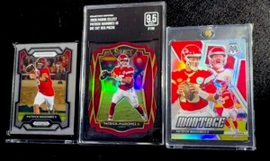 Patrick Mahomes Panini Prizm Select & Mosaic2020 - 2024 3 Card Lot NM - MINT+ - Picture 1 of 10