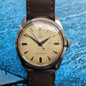 Vintage Tudor Oyster Hand-Winding Men's Watch Honeycomb Dial Ref 7934 - Picture 1 of 12