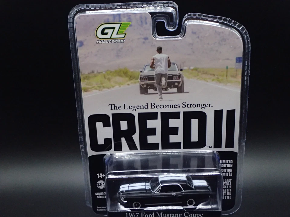 Ford Mustang Creed II 2025 Greenlight Hollywood 1967 serie negra 35 1:64 Foto 1 de 4