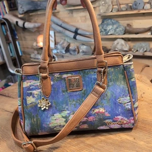 Borsa Jose Hess Danbury dipinta come nuova con ciondolo denaro - doppio manico e tracolla  - Foto 1 di 10