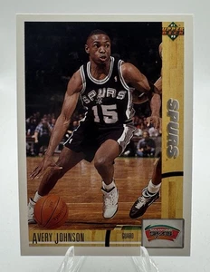 1991 Upper Deck #394 Avery Johnson San Antonio Spurs - Imagen 1 de 2
