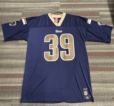 Camiseta Reebok #39 de los jugadores de la NFL #39 de los St. Louis Rams talla XL azul para hombre Foto 1 de 4