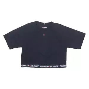 TOMMY HILFIGER Womens T-Shirt Blue Crew Neck S - Picture 1 of 6