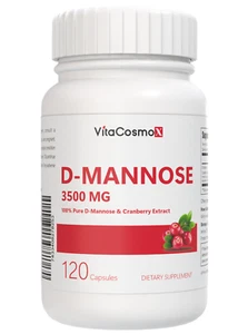 D-Mannose 3500 Mg With Cranberry Extract - Urinary Tract, Bladder Health - Picture 1 of 7