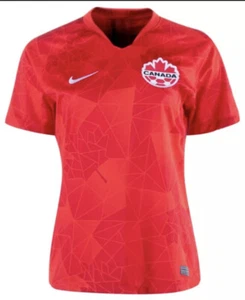 NEU Nike Damen Kanada FC Fußball Heim Stadion rot Trikot Größe XL Slim Fit B38 - Bild 1 von 2