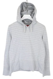 Hugo Boss Nabor Kapuze Damen M Pullover Gestreift Mischung Grau - Bild 1 von 9