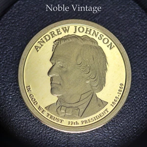 2011 S PP Andrew Johnson Presidential Dollar Münze - aus einem Proof Set - Bild 1 von 2