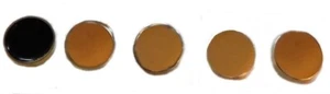 Star Trek Voyager Goldtone Metal Set of 5 Rank Pips - Bild 1 von 1