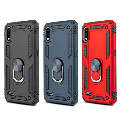 Funda con soporte para LG K22 / K22+ Plus K32 imán rígido cubierta lista + vidrio templado Foto 1 de 4