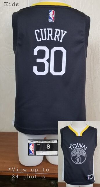 Stephen Curry Golden State Warriors Black #30 Youth 8-20 Alternate Edition  Swingman Player Jersey