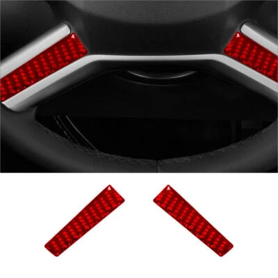 Cubierta inferior del volante de fibra de carbono rojo para Mercedes-Benz R320/350 Foto 1 de 4