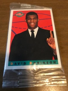 1993 Kellogg's versiegelte Packung David Robinson Star Pics College Greats SA Spurs HOF - Bild 1 von 1