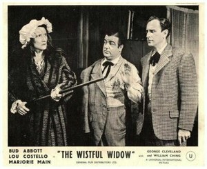 The Wistful Widow Original Lobby Card Bud Abbott Lou Costello Marjorie Main 1947