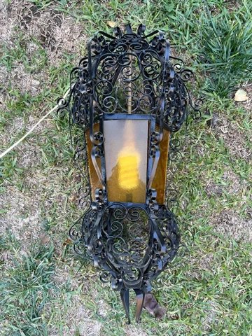 Spanish Wrought Iron  Ceiling Pendant Light Cover