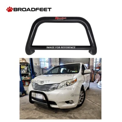Protector de rejilla protector de parachoques delantero NEGRO Bull A-Bar apto para Toyota Sienna 2011-2020 Foto 1 de 2